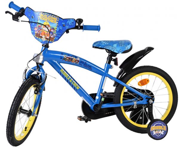 Paw Patrol -Rubble & Crew Kinderfiets - Jongens - 16 inch - Blauw