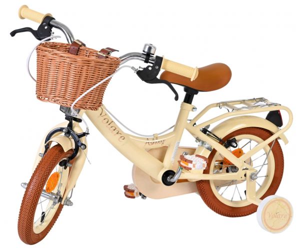 Volare Ashley Kinderfiets - Meisjes - 12 inch - Creme - Twee handremmen