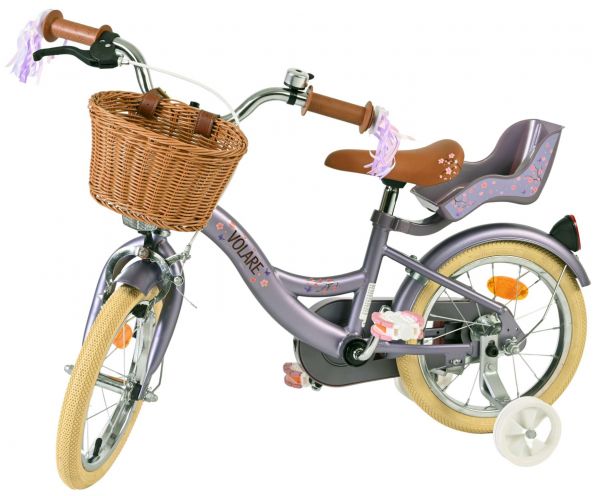 Volare Blossom Kinderfiets - Meisjes - 14 inch - Paars