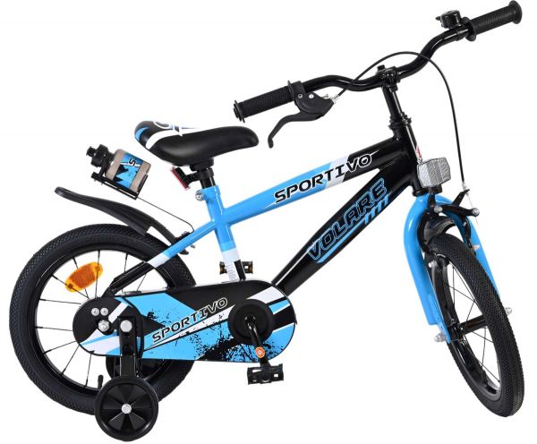 Volare Sportivo Kinderfiets - Jongens - 14 inch - Blauw Zwart