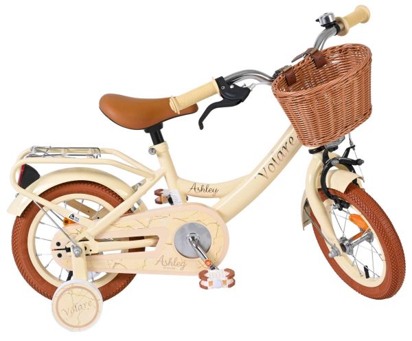 Volare Ashley Kinderfiets - Meisjes - 12 inch - Creme