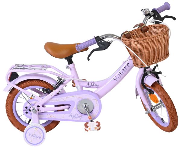 Volare Ashley Kinderfiets - Meisjes - 12 inch - Lila - Twee handremmen