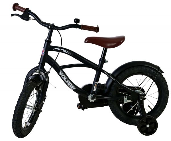 Volare Black Cruiser Kinderfiets - Jongens - 14 inch - Zwart - 95% afgemonteerd