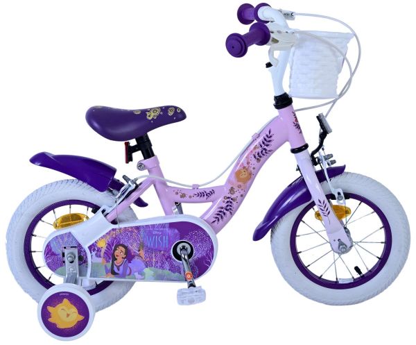 Disney Wish Kinderfiets - Meisjes - 12 inch - Paars - Twee Handremmen