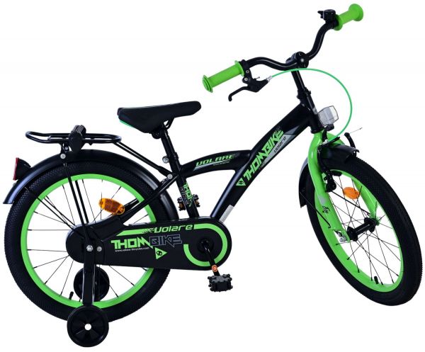 Volare Thombike Kinderfiets - Jongens - 18 inch - Zwart Groen