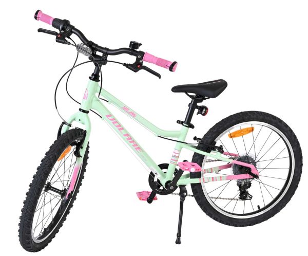 Volare Milano Kinderfiets - Meisjes - 20 inch - Mintgroen- 6-speed - Twee handremmen