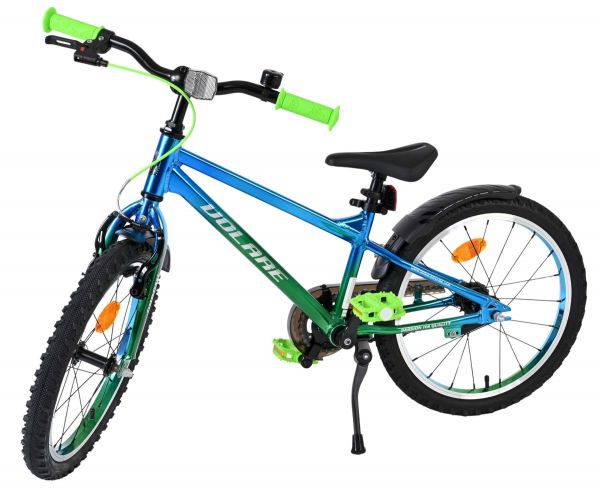 Volare Chrome Kinderfiets - Jongens - 18 inch - Blauw Groen