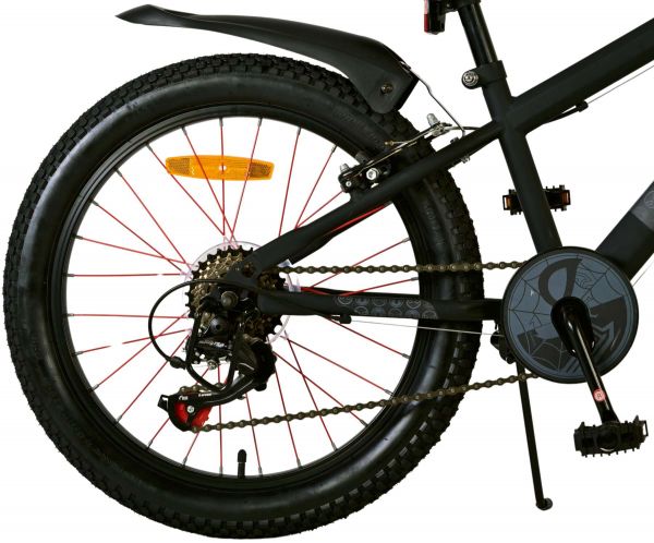 Spider-Man - Kinderfiets - Jongens - 20 inch - Mat Zwart - 2 Handremmen
