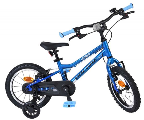 Volare Venom Kinderfiets - Jongens - 14 inch - Blauw - Twee handremmen