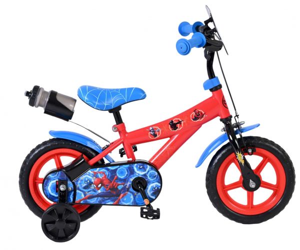 Spider-Man Kinderfiets - Jongens - Mag Wheels - 12 inch - Rood
