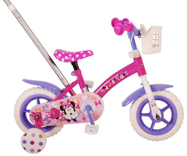 Disney Minnie Cutest Ever! Kinderfiets - Meisjes - 10 inch - Roze/Wit/Paars