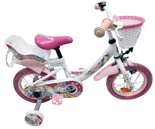 Volare Unicorn Kinderfiets - Meisjes - 12 inch - Wit