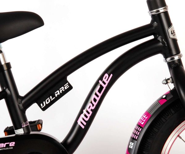 Volare Miracle Kinderfiets - Meisjes - 14 inch - Mat Zwart - Prime Collection Volare Miracle Kinderfiets - Meisjes - 14 inch - Mat Zwart - Prime Collection