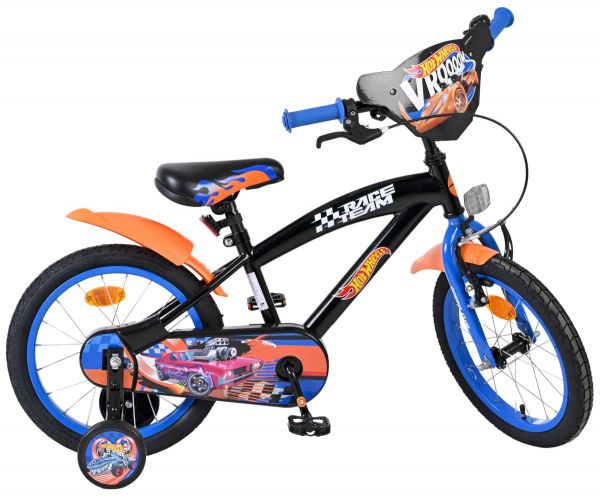 Hot Wheels Kinderfiets - Jongens - 16 inch - Zwart Oranje Blauw