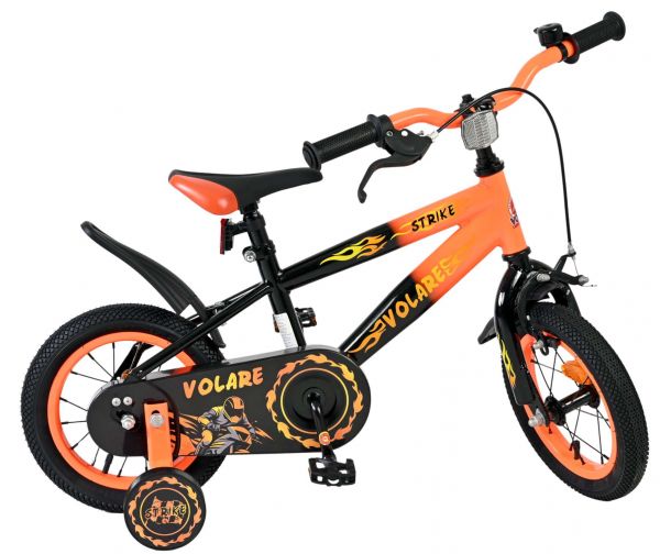 Volare Strike Kinderfiets - Jongens - 12 inch - Zwart Oranje