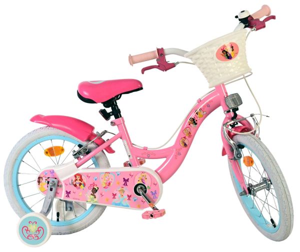 Magic Royals Kinderfiets - Meisjes - 16 inch - Roze - Twee Handremmen