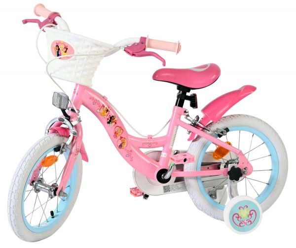 Magic Royals Kinderfiets - Meisjes - 14 inch - Roze - Twee handremmen