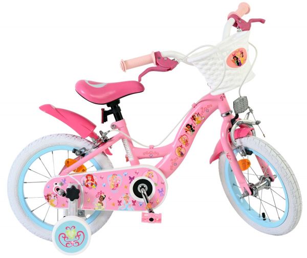 Magic Royals Kinderfiets - Meisjes - 14 inch - Roze - Twee handremmen