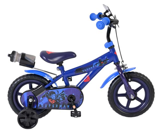 Superman Kinderfiets - Jongens - Mag Wheels - 12 inch - Blauw