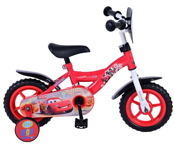 Disney Cars Kinderfiets - Jongens - 10 inch - Rood - Doortrapper