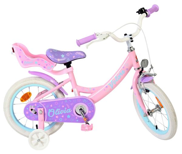Volare Olivia Kinderfiets - Meisjes - 14 inch - Roze