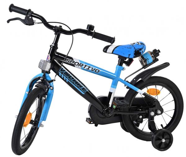 Volare Sportivo Kinderfiets - Jongens - 14 inch - Blauw Zwart