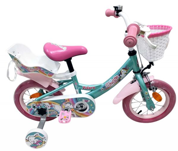 Volare Unicorn Kinderfiets - Meisjes - 12 inch - Groen