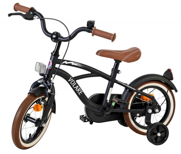 Volare Black Cruiser Kinderfiets - Jongens - 12 inch - Zwart
