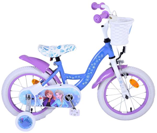Disney Frozen 2 Kinderfiets - Meisjes - 14inch - Blauw/Paars