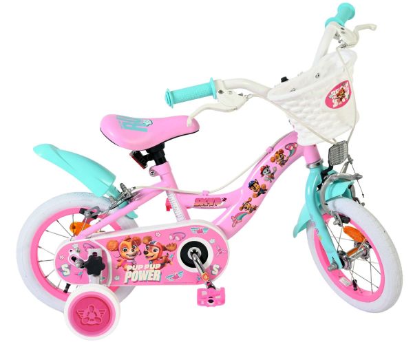 Paw Patrol Kinderfiets - Meisjes - 12 inch - Roze - Twee handremmen