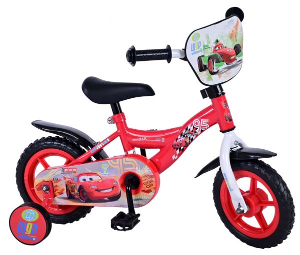 Disney Cars Kinderfiets - Jongens - 10 inch - Rood - Doortrapper Disney Cars Kinderfiets - Jongens - 10 inch - Rood - Doortrapper