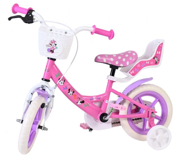 Disney Minnie Kinderfiets - Meisjes - Mag Wheels - 12 inch - Roze