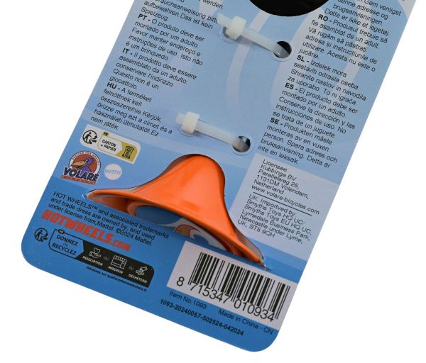 Hot Wheels Fietstoeter - Jongens - Oranje zwart Hot Wheels Fietstoeter - Jongens - Oranje zwart