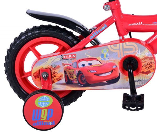 Disney Cars Kinderfiets - Jongens - 10 inch - Rood - Doortrapper Disney Cars Kinderfiets - Jongens - 10 inch - Rood - Doortrapper