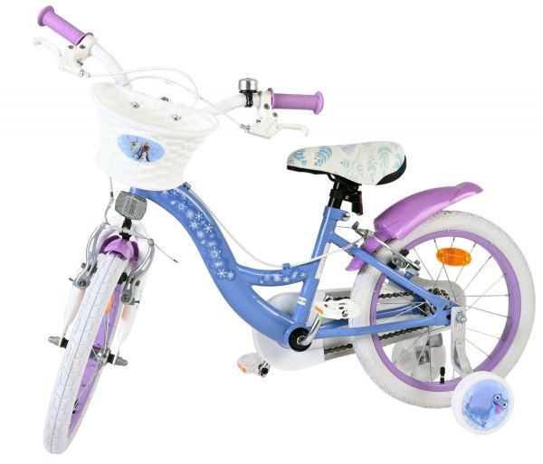 Disney Frozen 2 Kinderfiets - Meisjes - 16 inch - Blauw/Paars - Twee handremmen