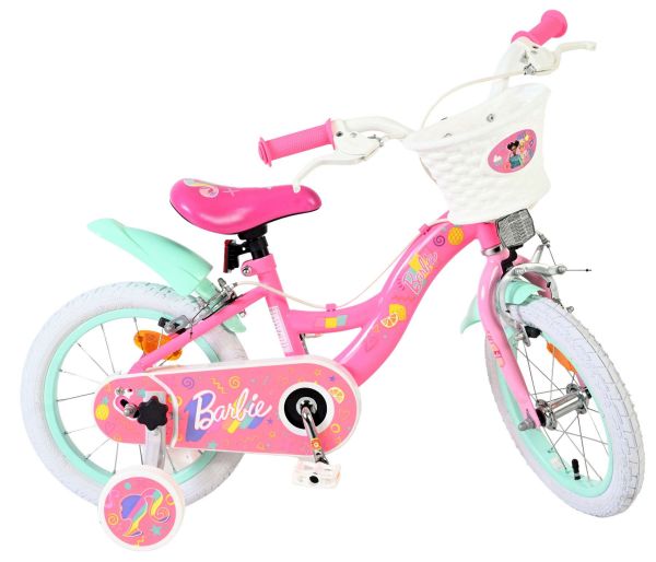 Barbie Kinderfiets - Meisjes - 14 inch - Roze - Twee handremmen