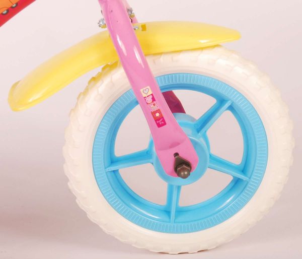 Peppa Pig Kinderfiets - Meisjes - 10 inch - Roze/Blauw - Doortrapper
