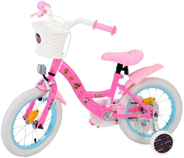 Dolls Kinderfiets - Meisjes - 14 inch - Roze
