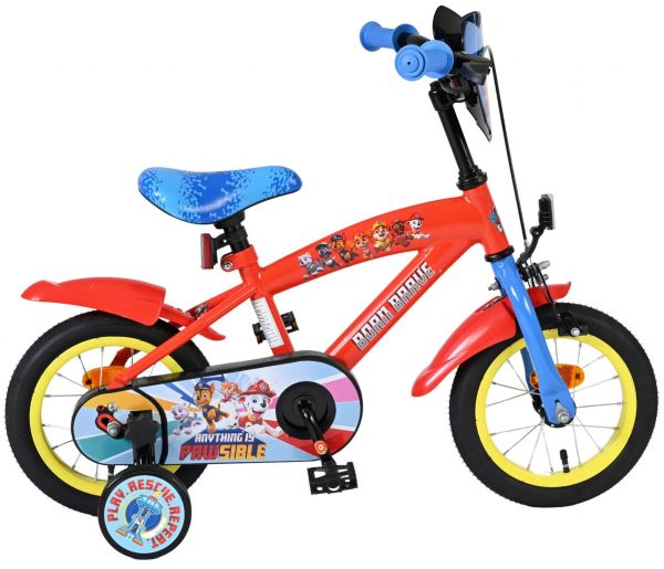 Paw Patrol Kinderfiets - Jongens - 12 inch - Rood/Blauw