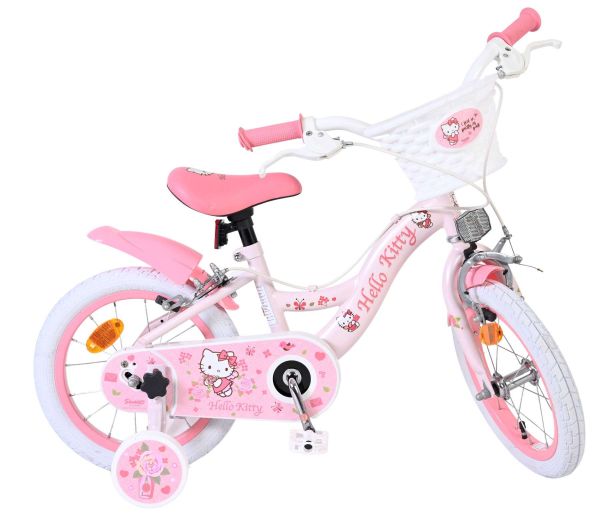 Hello Kitty Kinderfiets - Meisjes - 14 inch - Roze - Twee handremmen