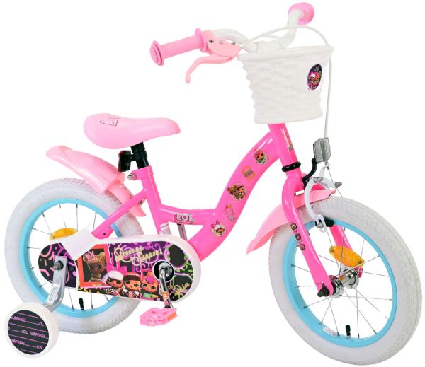 Dolls Kinderfiets - Meisjes - 14 inch - Roze