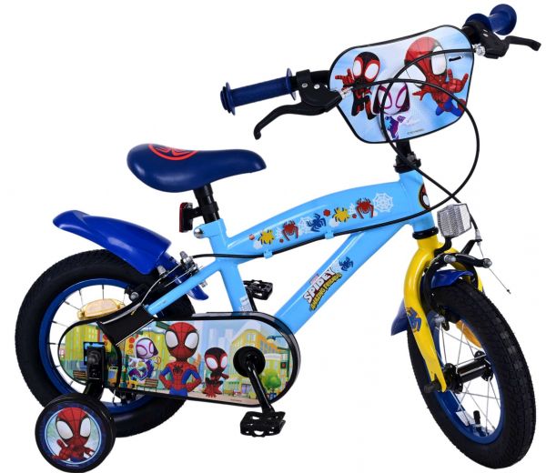 Spidey Kinderfiets - Jongens - 12 inch - Blauw - Twee handremmen