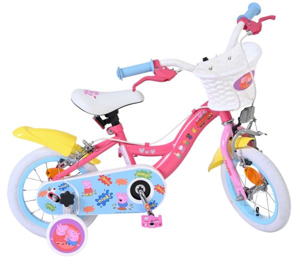 Peppa Pig Kinderfiets - Meisjes - 12 inch - Roze - Twee handremmen