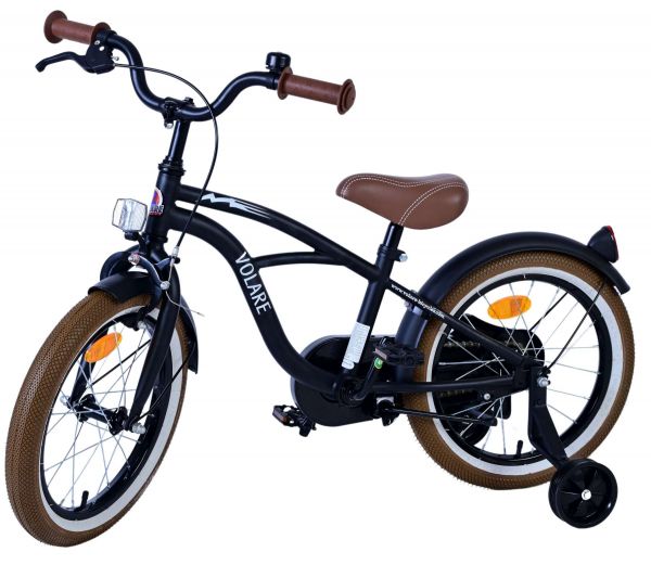 Volare Black Cruiser Kinderfiets - Jongens - 16 inch - Zwart Volare Black Cruiser Kinderfiets - Jongens - 16 inch - Zwart