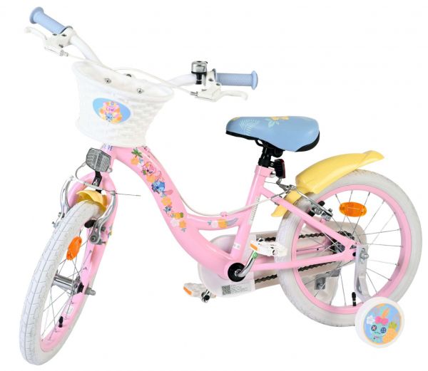 Disney Stitch Kinderfiets - Meisjes - 16 inch - Roze - Twee handremmen Disney Stitch Kinderfiets - Meisjes - 16 inch - Roze - Twee handremmen