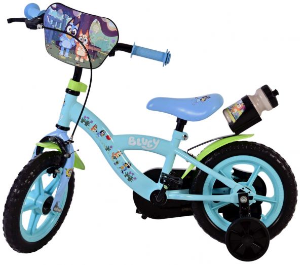 Bluey Kinderfiets - Jongens - Mag Wheels - 12 inch - Lichtblauw