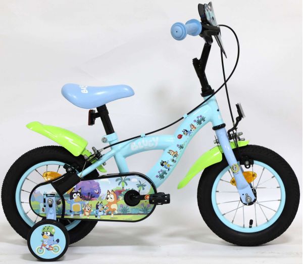 Bluey Kinderfiets 12 inch - Lichtblauw - Twee handremmen Bluey Kinderfiets 12 inch - Lichtblauw - Twee handremmen