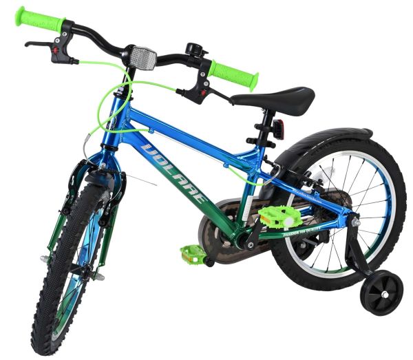 Volare Chrome Kinderfiets - Jongens - 16 inch - Blauw Groen - Twee Handremmen