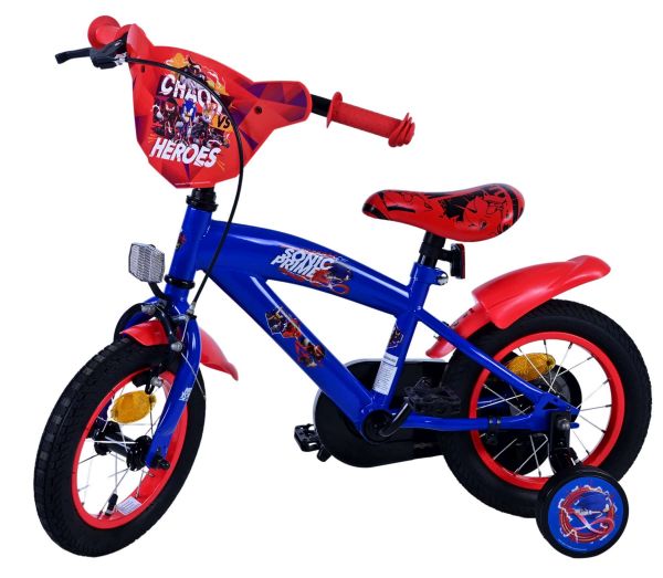 Turbo Crew Kinderfiets - Jongens - 12 inch - Blauw Rood