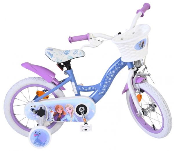 Disney Frozen 2 Kinderfiets - Meisjes - 14 inch - Blauw/Paars